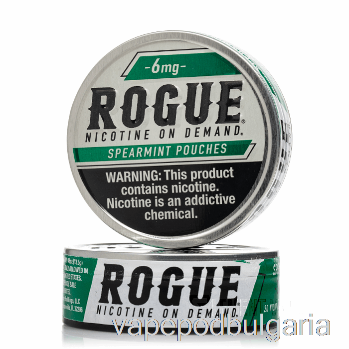 Vape 10000 Дръпки Rogue Nicotine Pouches - Spearmint 3mg (5-pack)